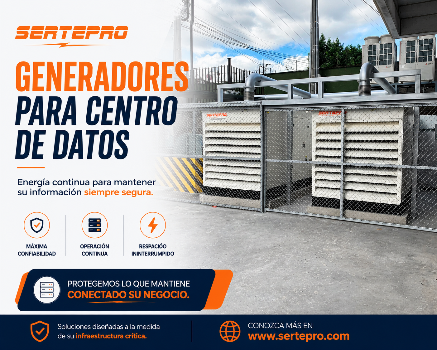 generadores para centros de datos sertepro