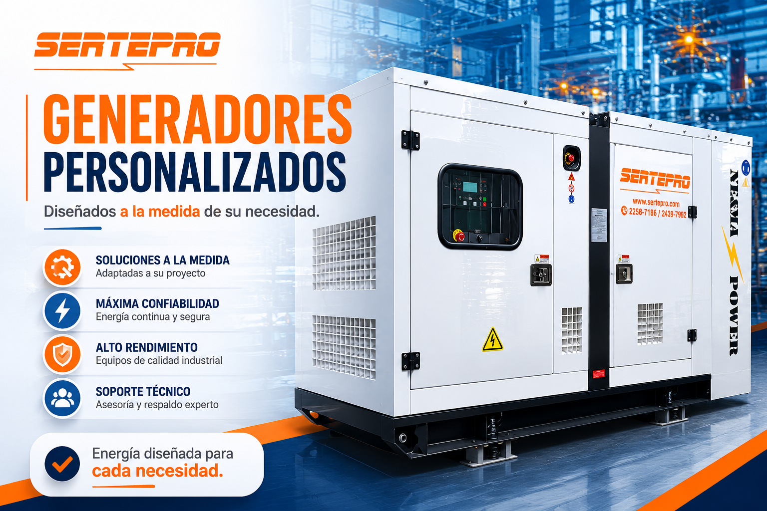generadores personalizados sertepro